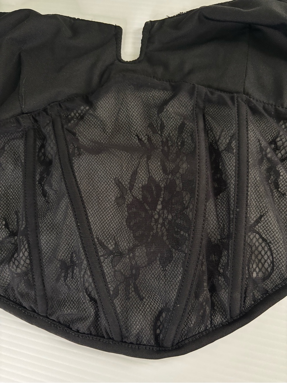 Princess Polly Black Lace Corset OS Goth Glam - Picture 11 of 13